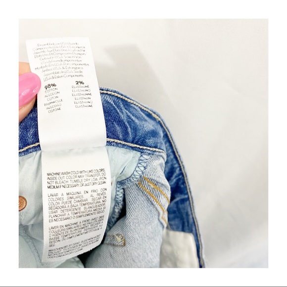 MOTHER Superior The Tomcat Distressed Straight High Rise Denim Jeans Confession - Picture 13 of 14